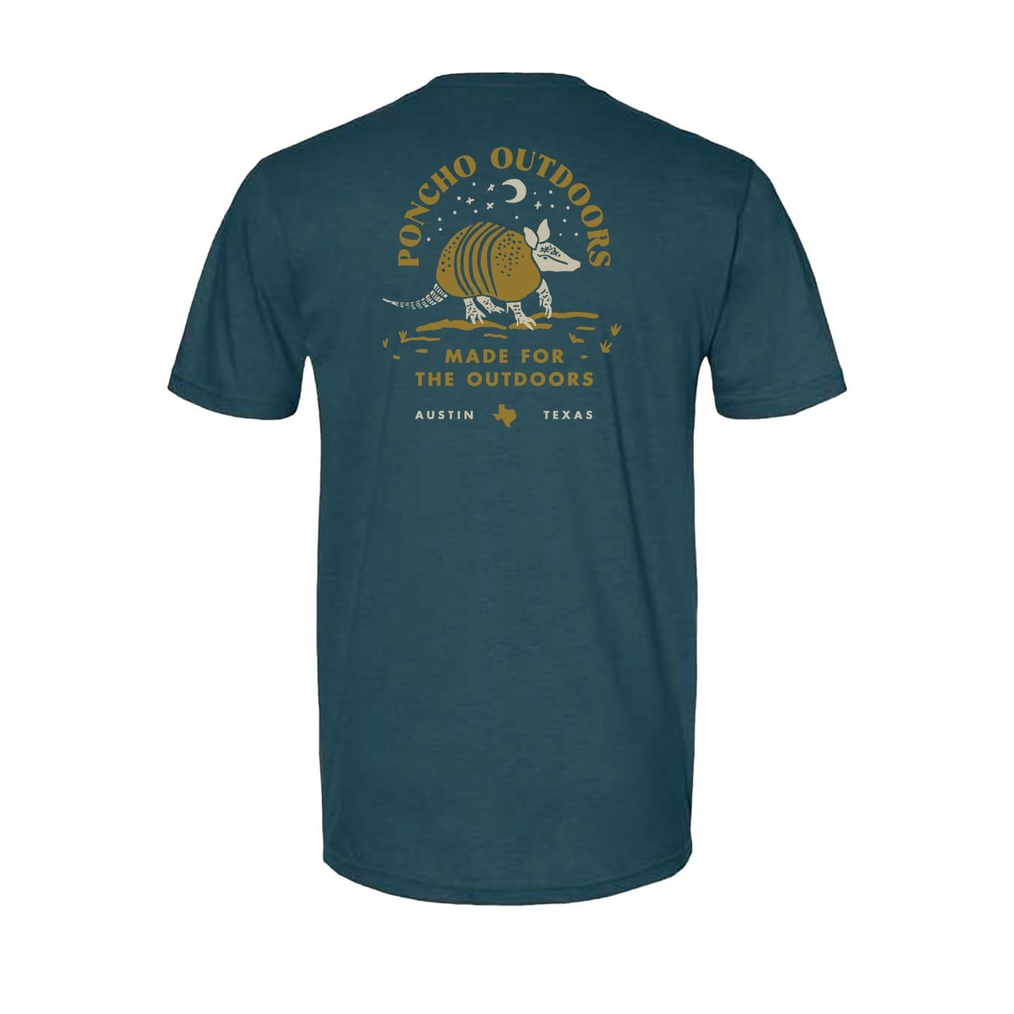 Blue Armadillo Under the Stars T-Shirt