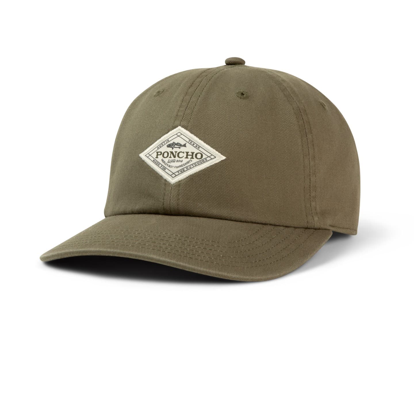 Olive Diamond Patch Hat