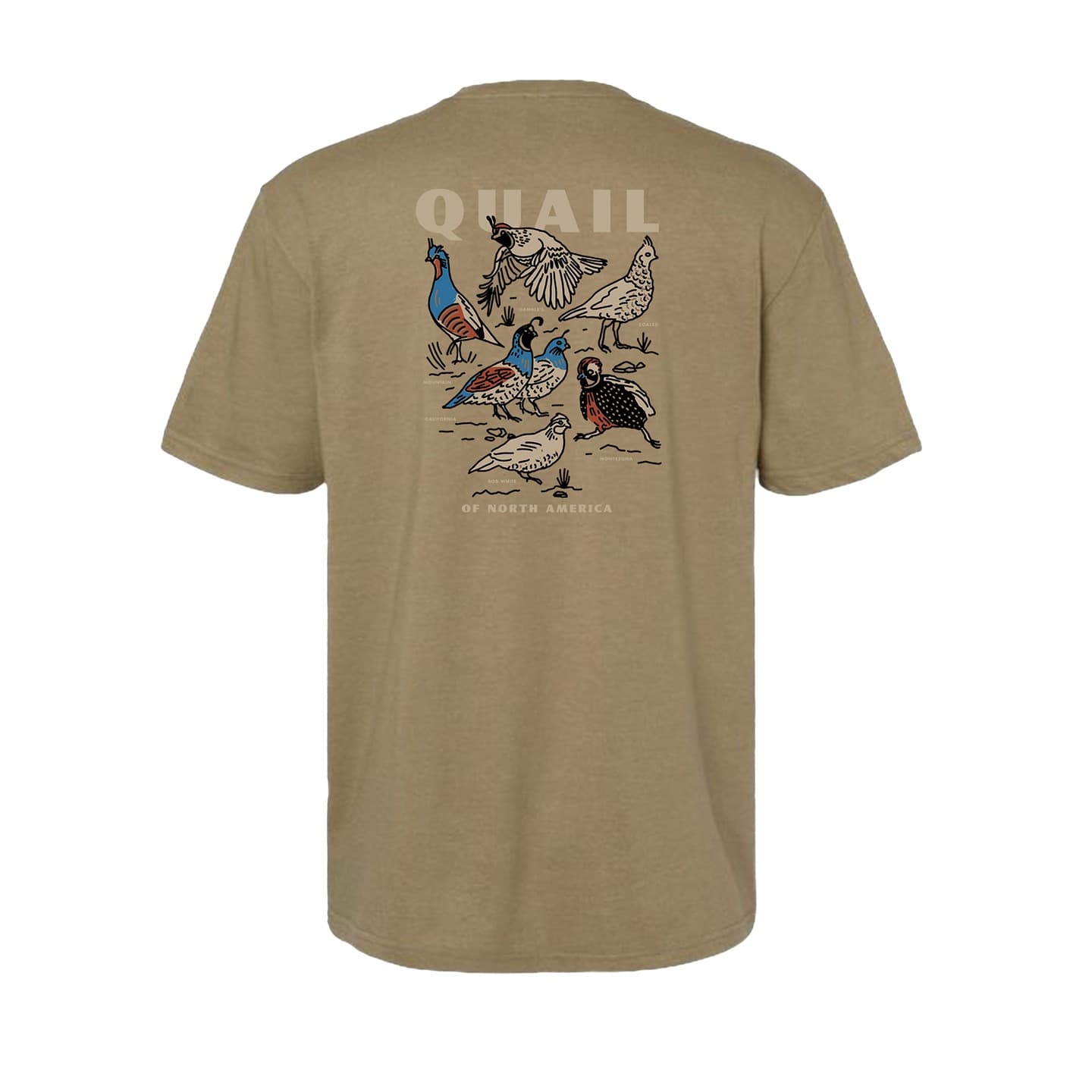 Tan Quail of North America T-Shirt