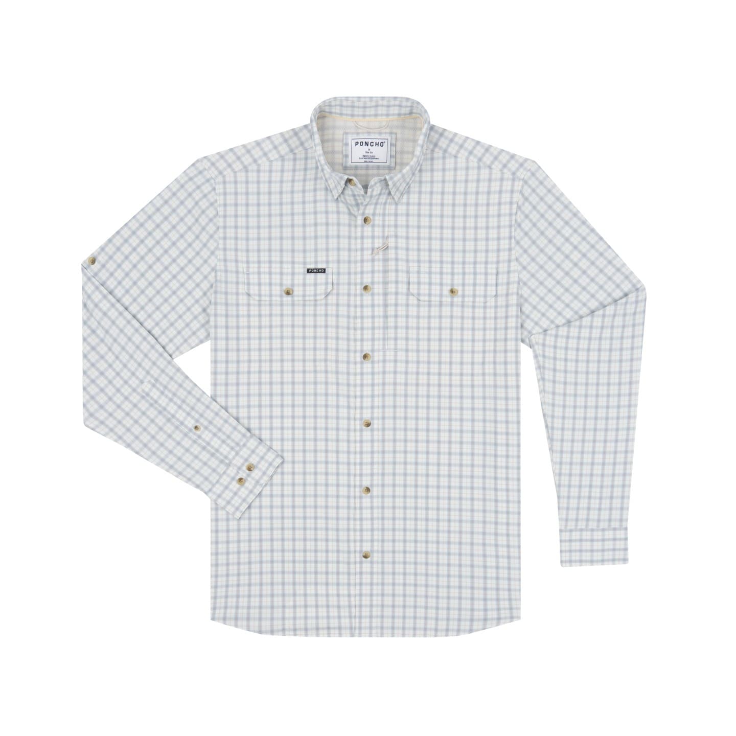 Light Blue and Red Clay Plaid