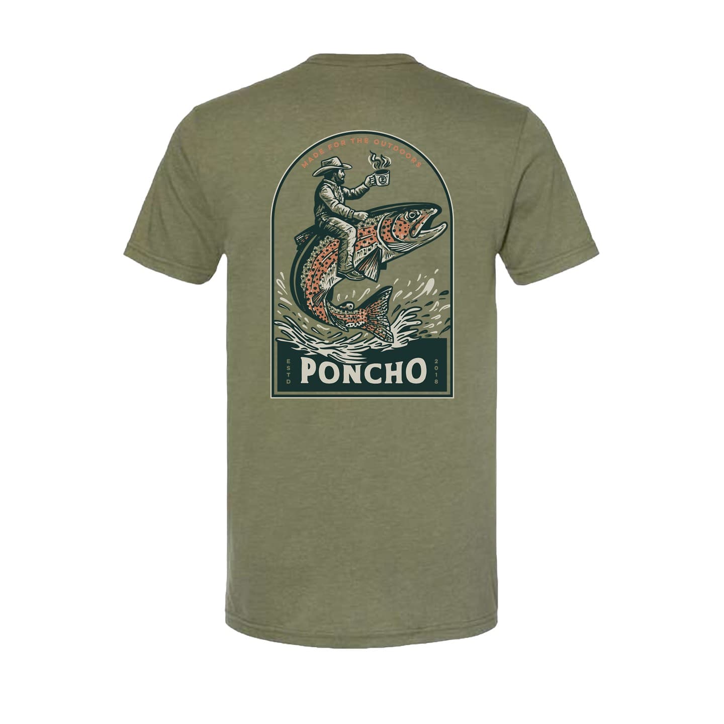 Green Trout Rider T-Shirt
